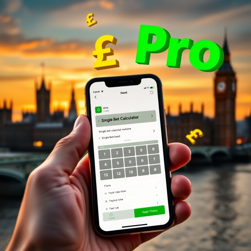 single bet calculator UK showing decimal and fractional odds returns for a horse racing selection